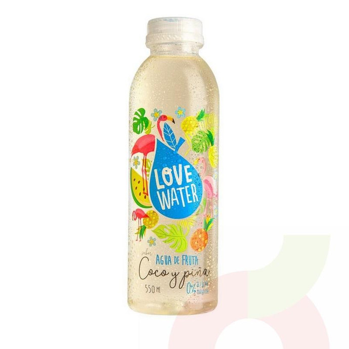 Agua Coco-Piña Love Wáter 550Ml - Love Water 550Ml Coco-Piña