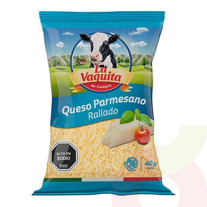 Queso Parmesano Rallado La Vaquita 40Gr - Queso Parmesano Rallado-La Vaquita 40Gr