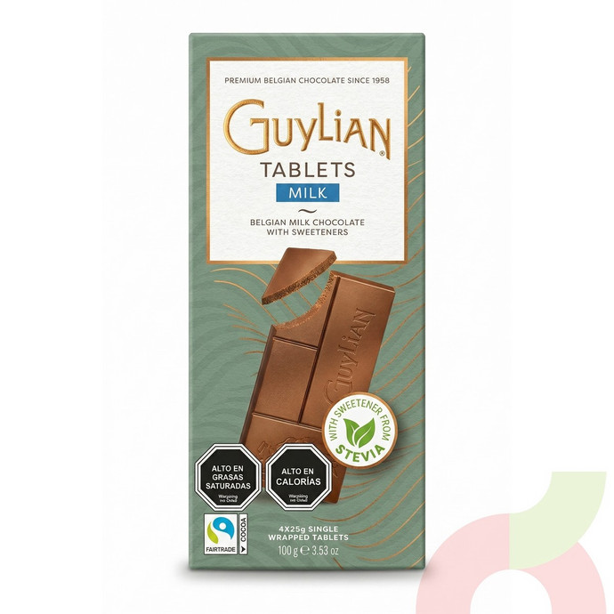 Tableta Milk Sin Azúcar Guylian 100Gr - Tableta Milk Guylian 100Gr.JPG
