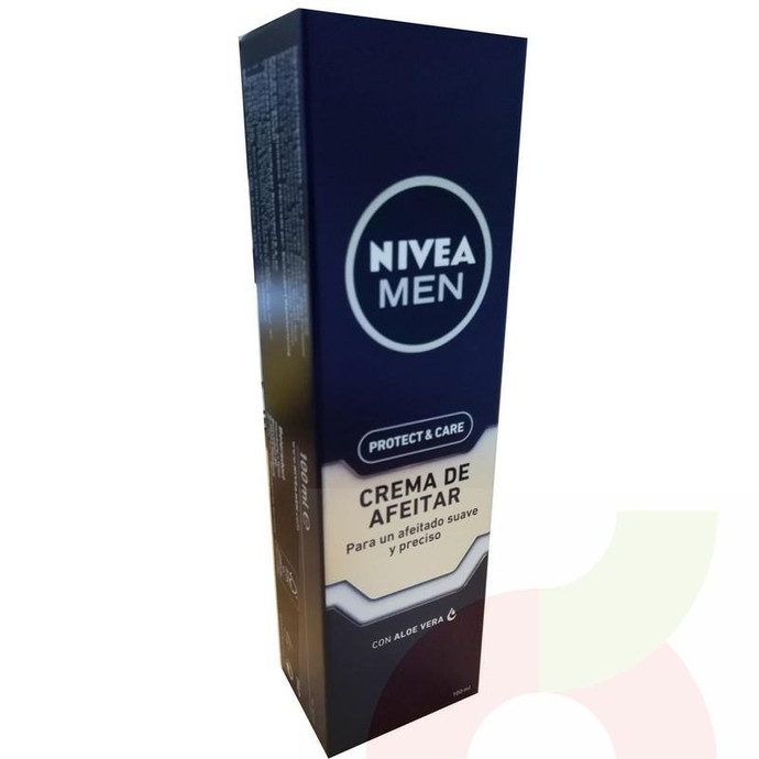 Crema Afeitar Protect & Care Aloe Vera Nivea 100Ml - Crema Afeitar Nivea 100Ml Care
