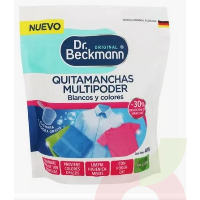 Quitamanchas Multipoder  Dr. Beckmann 400Gr Blancos y Colores - quitamanchas.JPG