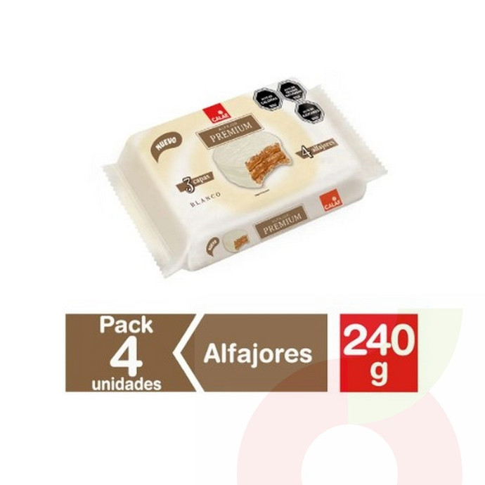 Alfajor Blanco Premium 4unid 60Gr  - alfajor calaf 4unid.jpg