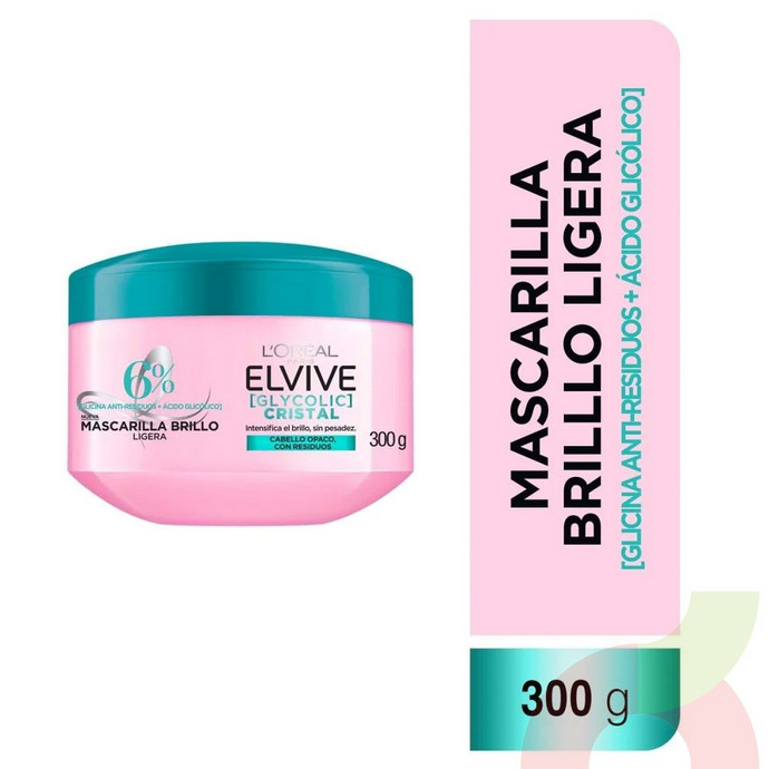 Mascarilla Brillo Ligera Elvive 300Gr - marcarilla brillo 300.JPG