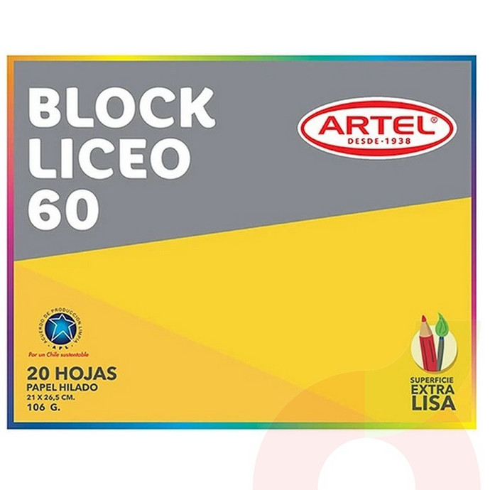 Block Dibujo Artel 60 20 Hojas - block 60 h.JPG