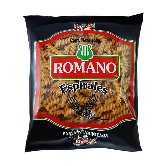 Pasta Espirales Romano 400Gr - Pasta Espirales Romano 400 Gr