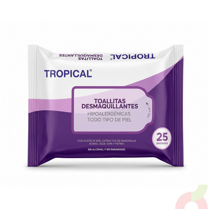 Toallitas Desmaquillantes Tropical 25 Unidades - Toallitas Desmaquillantes Tropical 25 Unidades.JPG.jpg