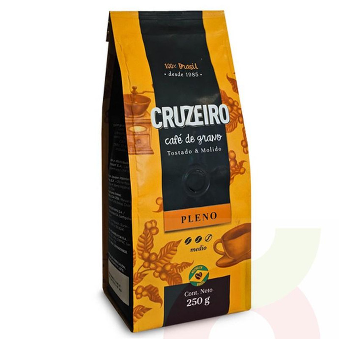 Café Pleno Molido Cruzeiro 250Gr - Cafe Cruzeiro 250Gr Pleno Molido