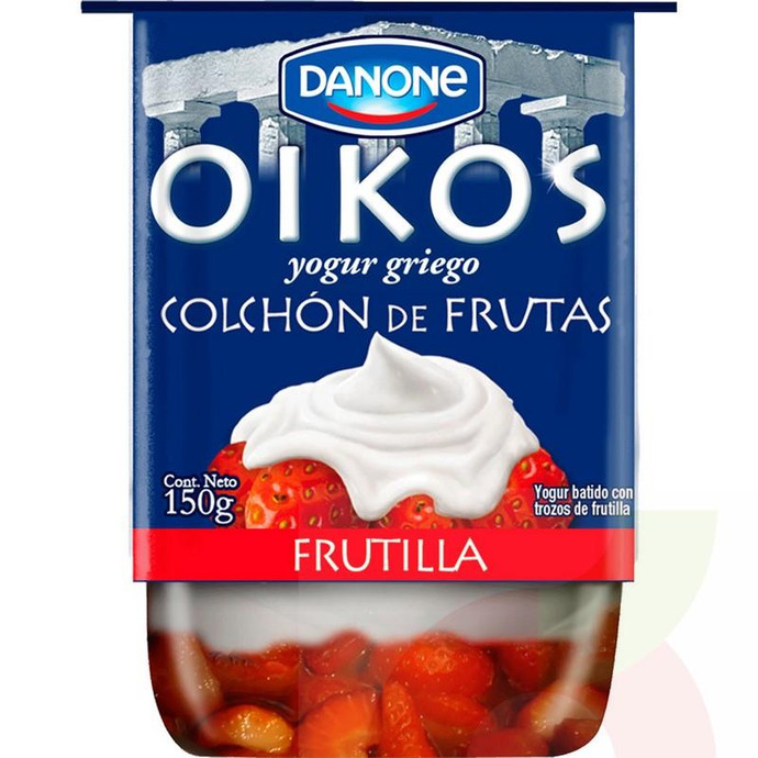 Yoghurt Griego Con Trozos Frutilla Danone 150Gr - Yogurt Griego Con Trozos Frutilla-Danone 150Gr