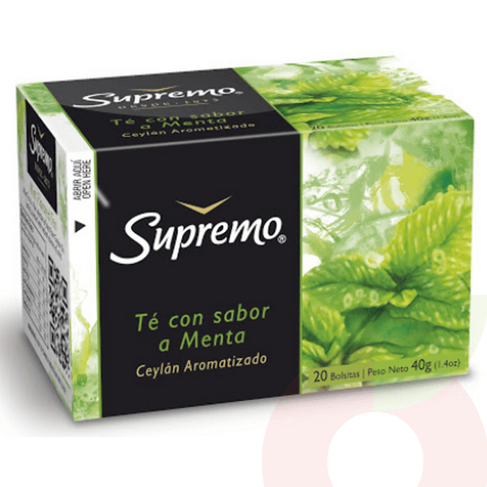 Té Ceylan Menta Supremo 20 Unidades 40Gr  - Té Ceylan Menta Supremo 20 Unid