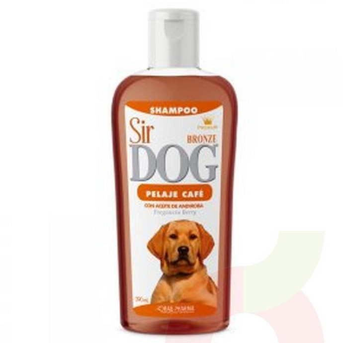 Shampoo Perro Pelaje Café Bronze Sir Dog 360Ml - Shampoo Sir Dog 360Ml Bronce