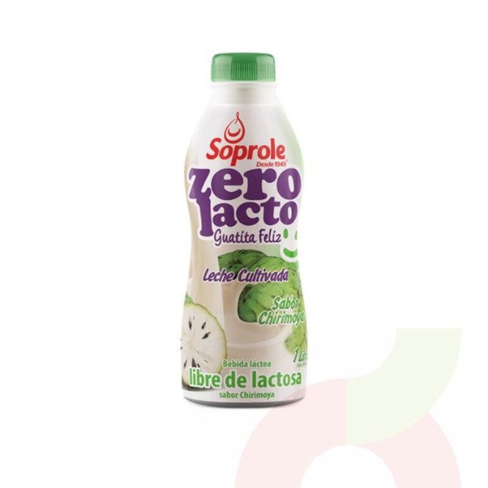 Leche Cultivada Zerolacto Chirimoya Soprole 1Lt - Leche Cultivada Zerolacto Chirimoya-Soprole 1Lt
