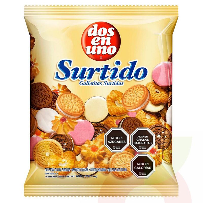 Galleta Surtido Dos En Uno 400Gr - Galleta Holanda Surtido Dos En Uno 400 Grs