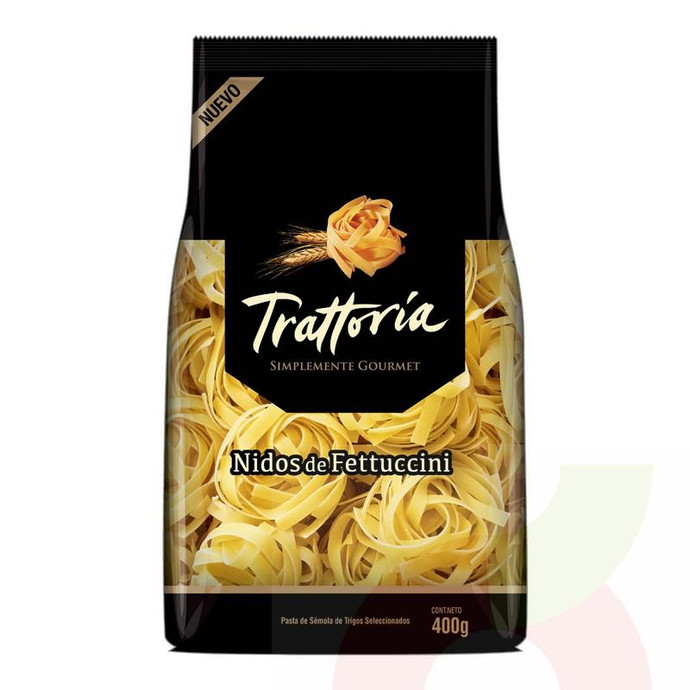 Pasta Nidos de Fettuccini Trattoria 400Gr - Pasta Nidos De Fettuccini-Tratoria 400Gr