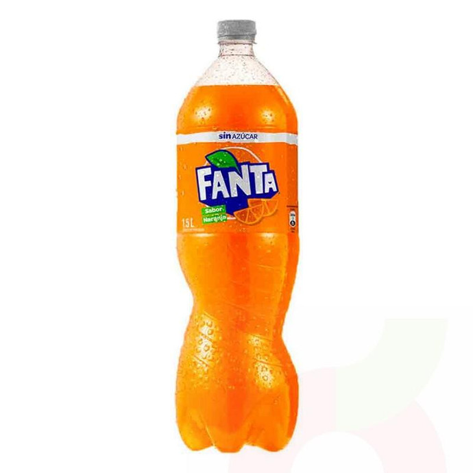 Bebida Zero Fanta 1.5Lt - Bebida Desechable Fanta Zero 1.5L