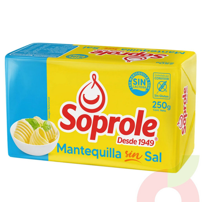 Mantequilla Sin Sal Soprole 250Gr - 7802900111014.JPG