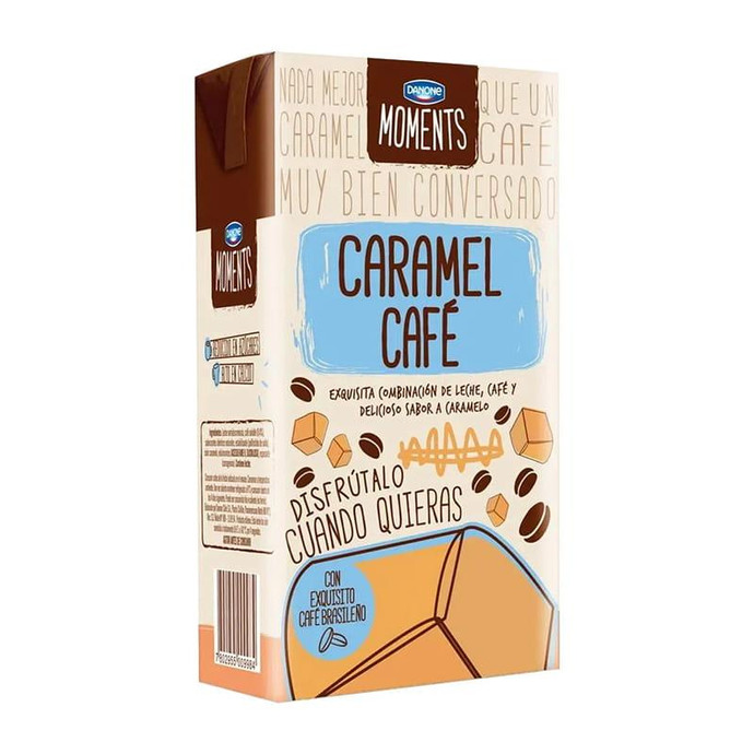 Leche Semidescremada Caramel  y Café Danone 1 Lt - Leche Semidescremada Con Cafe Y Caramelo Danone 1 Litro