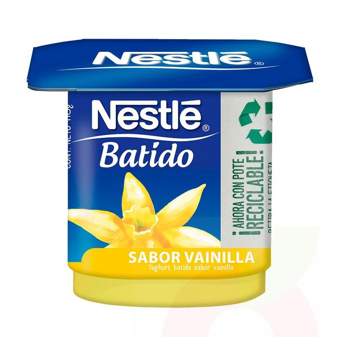 Yogurt Batido Vainilla Nestlé 115Gr - Yoghurt Batido Vainilla-Nestlé 115Gr