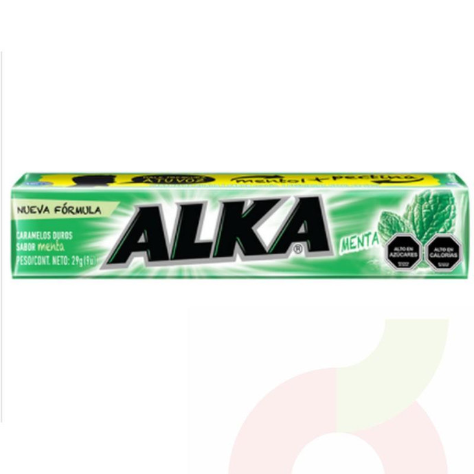 Caramelo Menta Alka 24Gr - Caramelo Alka Menta 24Gr