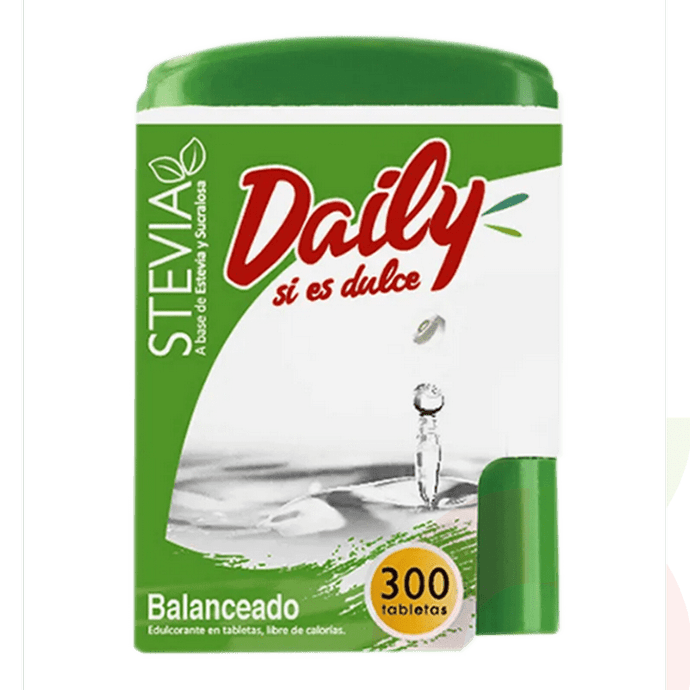Endulzantes Comprimidos Stevia Daily 300 Unidades - Endulzantes En Comprimidos Stevia Daily 300Uni