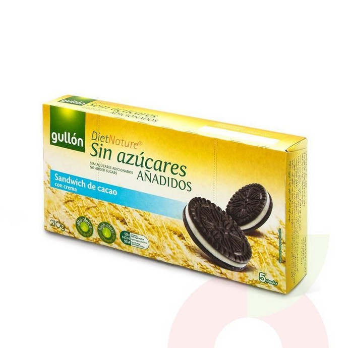 Galleta Diet Sandwich de Cacao Gullón 210Gr - Gall.Gullon 210Gr Diet Vainilla