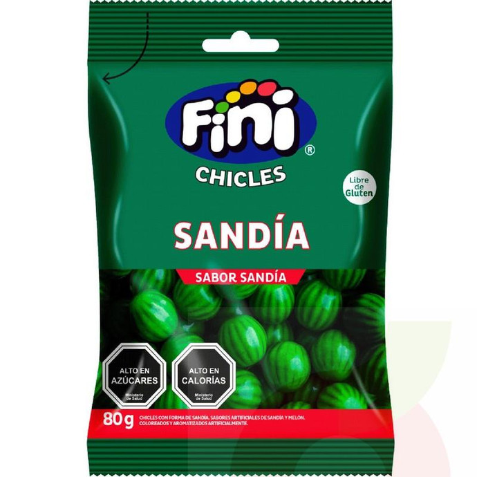 Chicle Sabor Sandía Fini 80Gr - Chicle Sabor Sandía Fini 80Gr