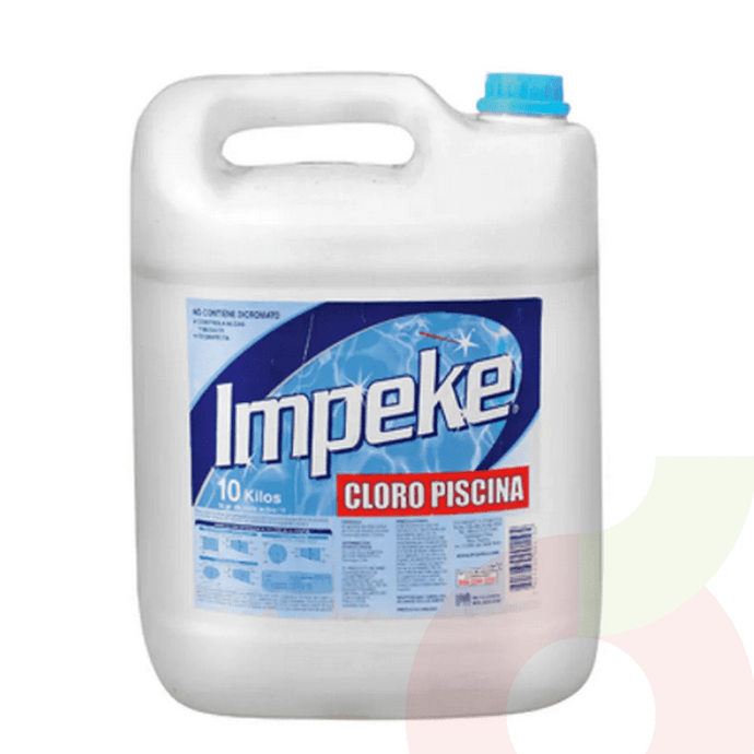 Cloro Piscina Impeke 10Lt - Cloro Impeke Piscina 10 Lt.