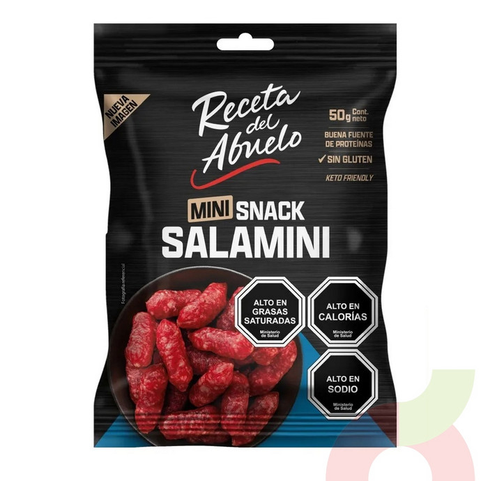 Mini Snack Salamini Receta del Abuelo 50Gr - Mini Snack Salamini Receta del Abuelo 50Gr.JPG