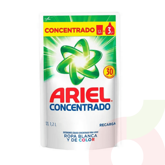 Detergente Recarga Ariel 1.2 Lt - Detergente Ariel 1.2 Lt Recarga