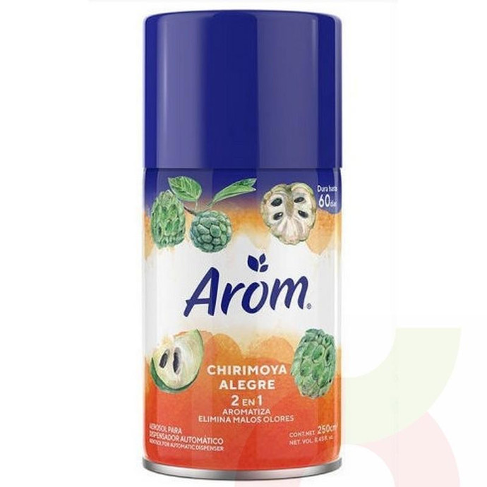 Aromatizante en Aerosol Chirimoya Alegre Arom 250Ml - Aromatizante Refill Chirimoya-Arom 250Ml