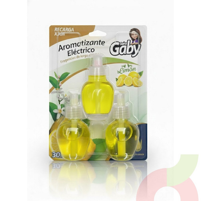 Recarga Aromatizante Limón Doña Gaby 30Ml 3 Unidades - 7804676651138.JPG