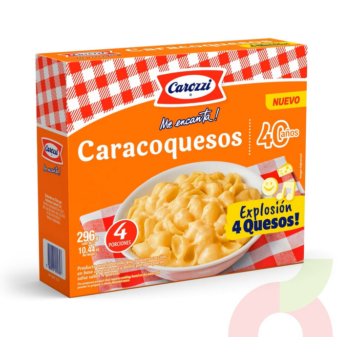 Caracoquesos Explosión 4 Quesos Carozzi 296Gr - Caracoquesos Explosión 4 Quesos Carozzi 296Gr.JPG