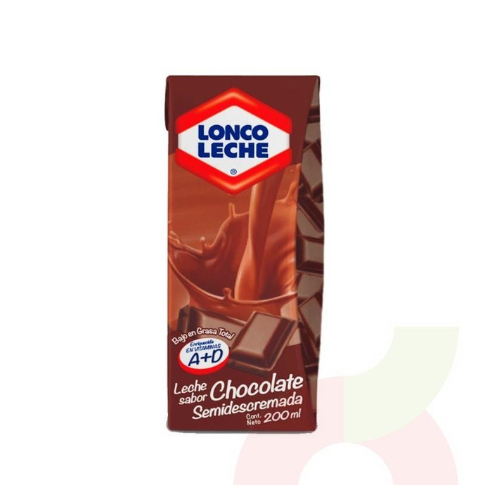 Leche Semidescremada Sabor Chocolate Loncoleche 200Ml - Leche Semidescremada Sabor Chocolate, Loncoleche 200Ml