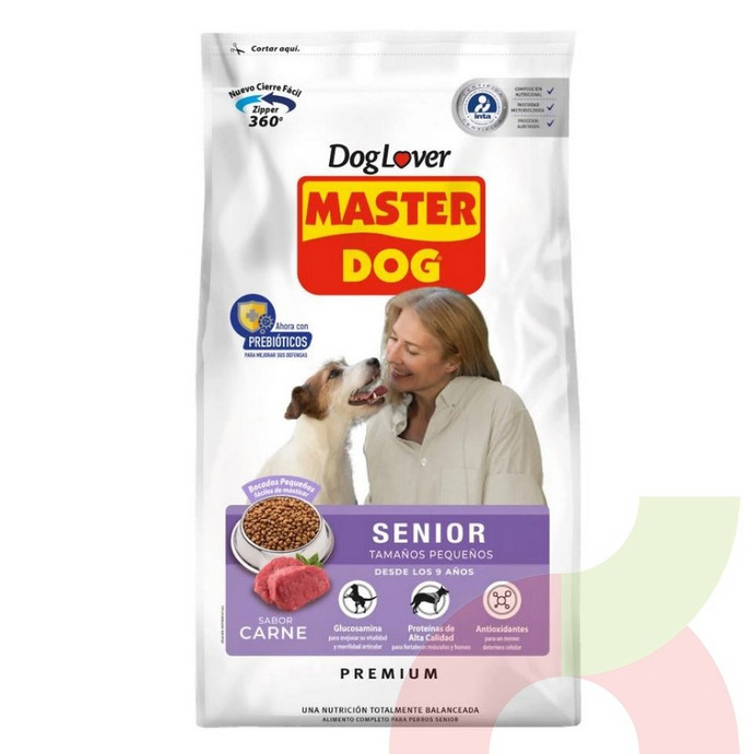 Alimento Perro Senior Raza Pequeña Master Dog 3Kg  - 7802575534132.JPG