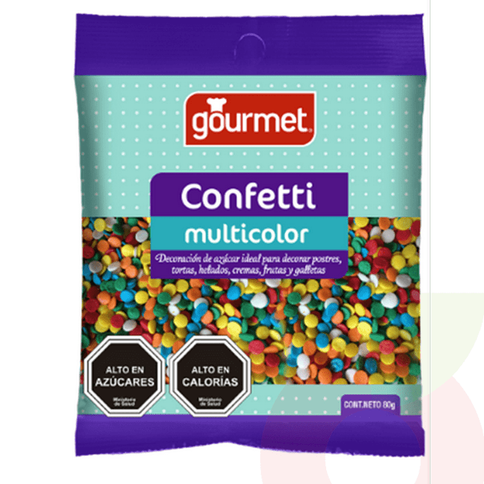Confeti Multicolor Gourmet 80Gr - Confeti Multicolor Gourmet 80 Gr