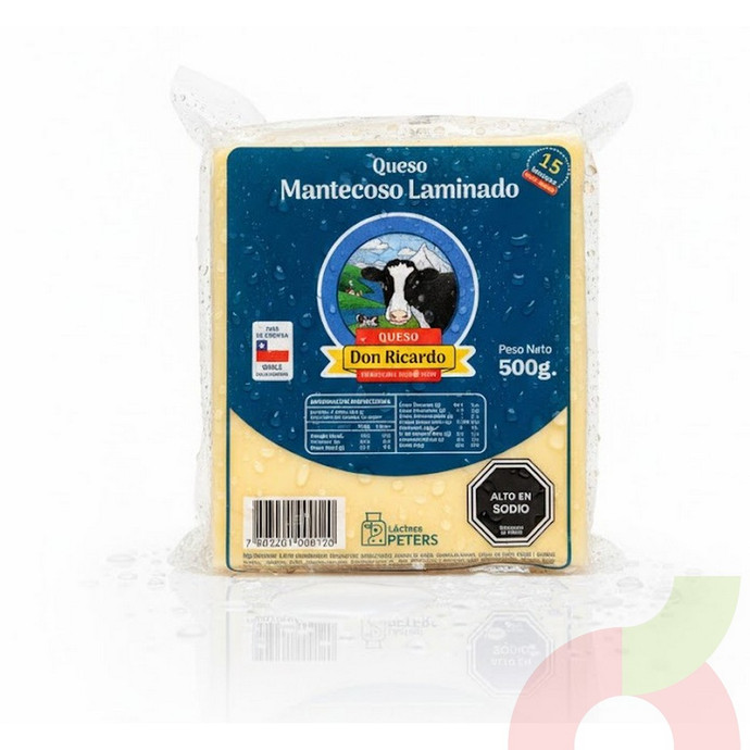 Queso Mantecoso Laminado Don Ricardo 500Gr - Queso Mantecoso 500gr.JPG