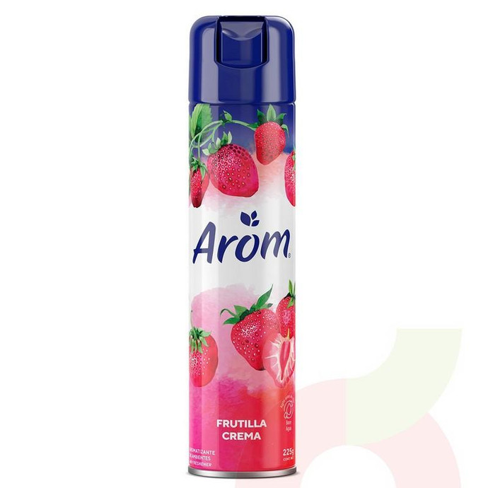 Desodorante Ambiental Frutilla Crema Arom 225Gr - Arom D. Ambiental Frutilla Crema 225Cc