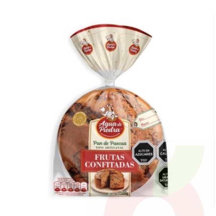 Pan de Pascua Agua Piedra 500Gr - Pan Pascua Agua Piedra 500Gr