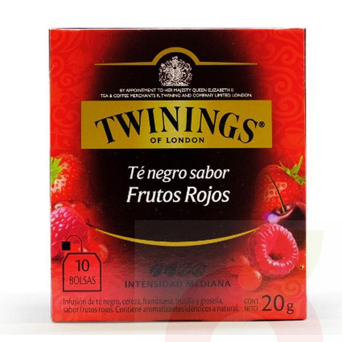 Té Frutos Rojos Twinings 10 Unidadaes 20Gr - Té Frutos Rojos-Twinings 10 Unid