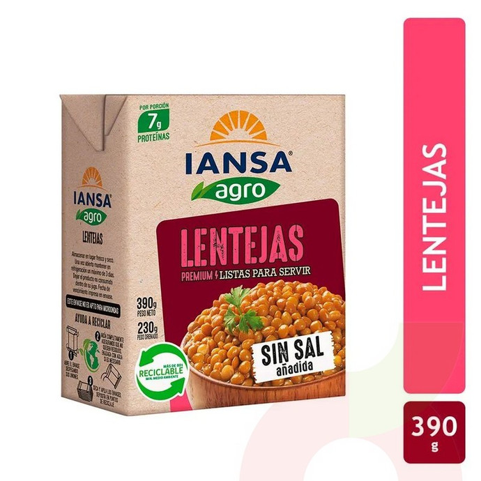 Lentejas Premium Listas Iansa 390Gr - lentejas iansa.jpg