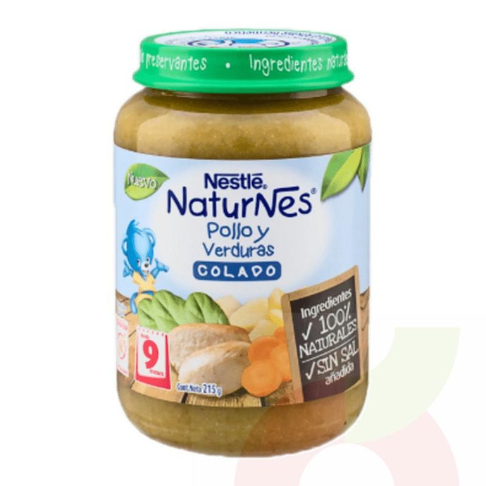 Colado Pollo y Verduras Nestlé 215Gr  - Colado Naturnes Pollo Y Verduras Nestlé 215Gr