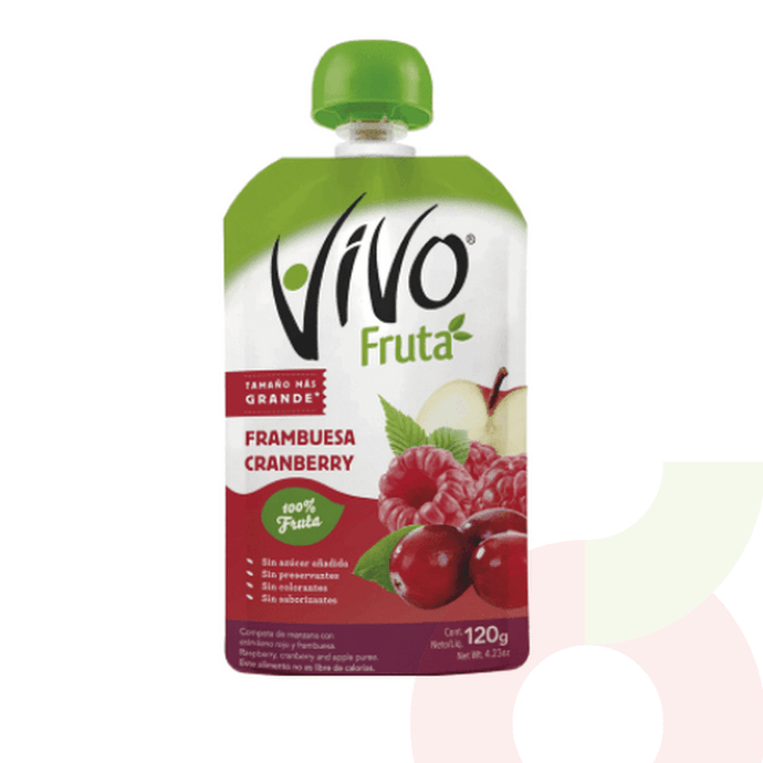 Mifrut Frambuesa/Cranberry Vivo 120Ml - Compota Mifrut Frambueza/Cramberry Vivo 120Ml