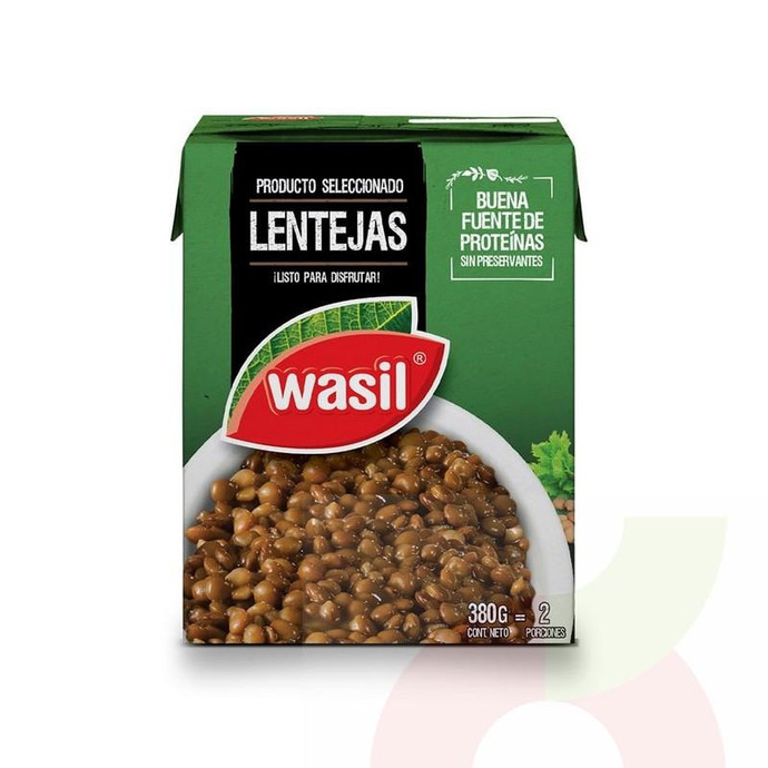 Lentejas Tetra Pak Wasil 380Gr - Lentejas Tetra Pak, Wasil 380Gr