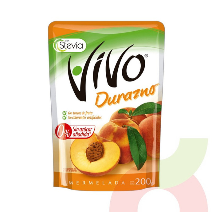 Mermelada Durazno 0% Azúcar Vivo 200Gr - 7802200400047.JPG