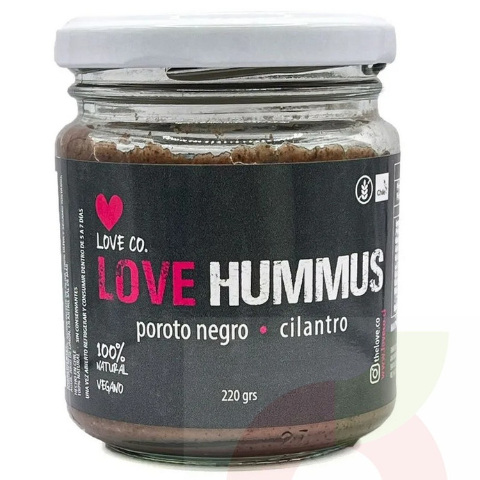 Love Hummus Poroto Negro Cilantro 220Gr   - love hummus poroto .jpg