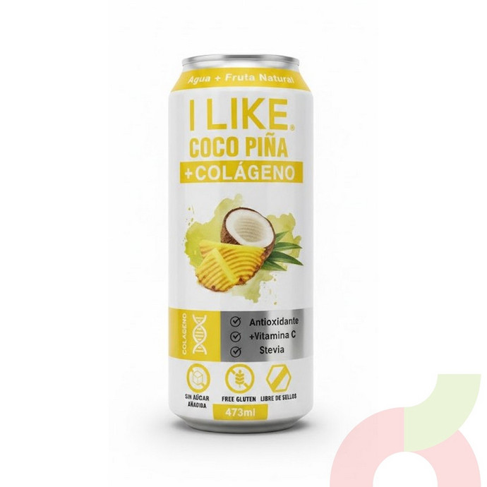 Agua Coco Piña+Colageno I Like 473Ml - coco piña lata.JPG