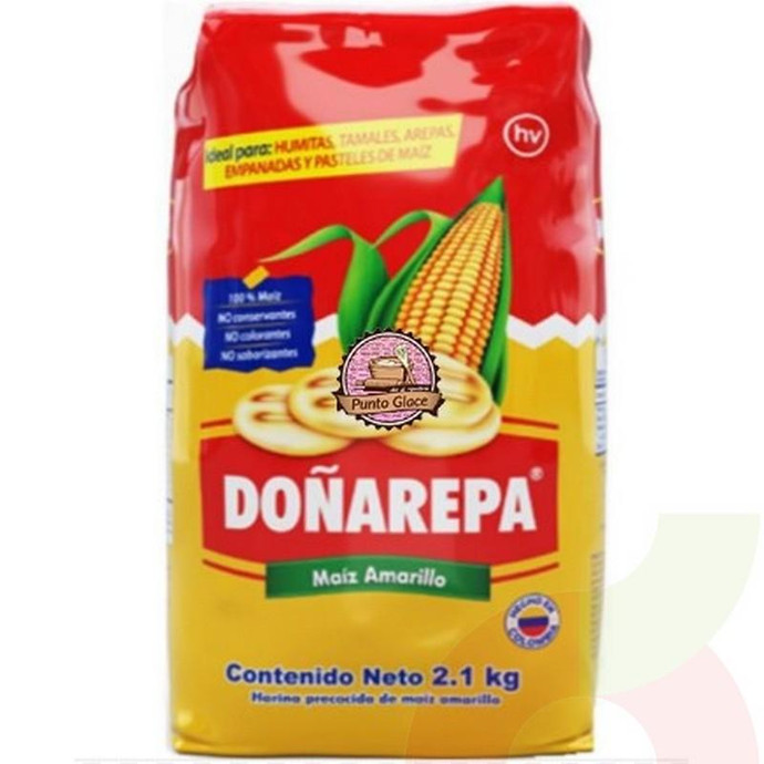 Harina Maíz Amarillo Doñarepa 2.1Kg - Harina Maíz Doñarepa Amarilla 2.1 Kg
