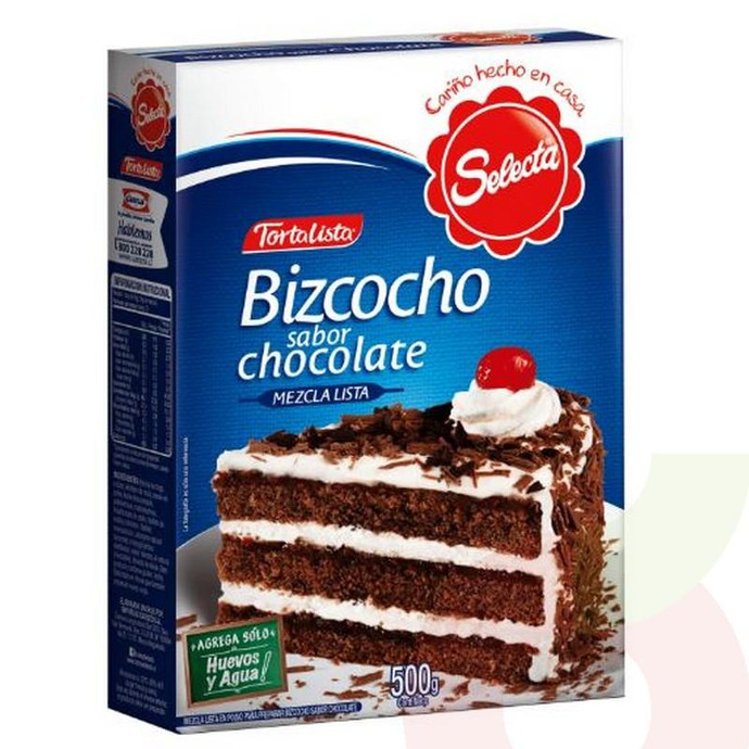 Mezcla Bizcocho Chocolate-Selecta 500Gr - Mezcla Bizcocho Chocolate-Selecta 500Gr