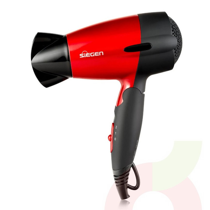Secador de Pelo Travel Rojo Siegen SG 3011 - secador s3011 .jpg
