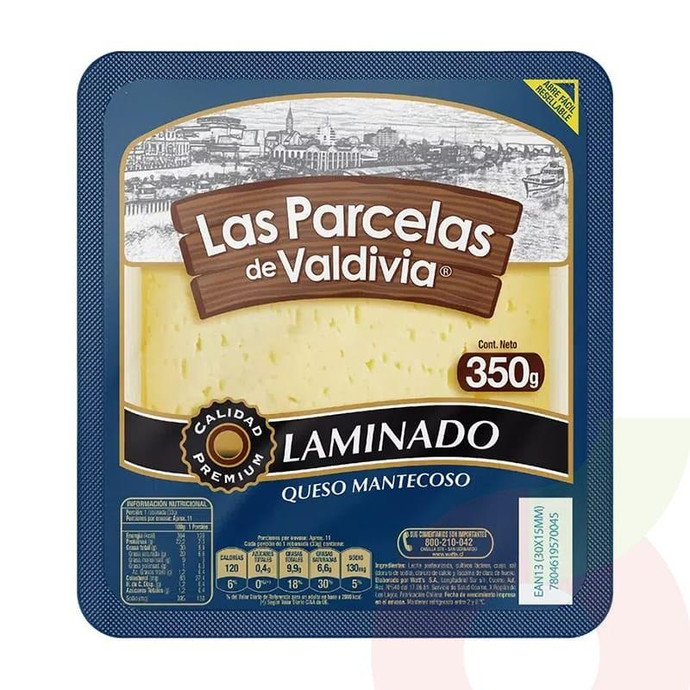 Queso Mantecoso Laminado Las Parcelas 350Gr - Queso Mantecoso Laminado Las Parcelas 350Gr