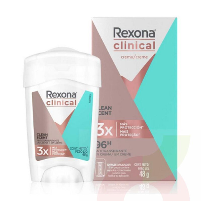Desodorante Barra Women Clean Clinical Rexona 48Gr - Desd. Women Scent-Rexona Clinical 48Gr